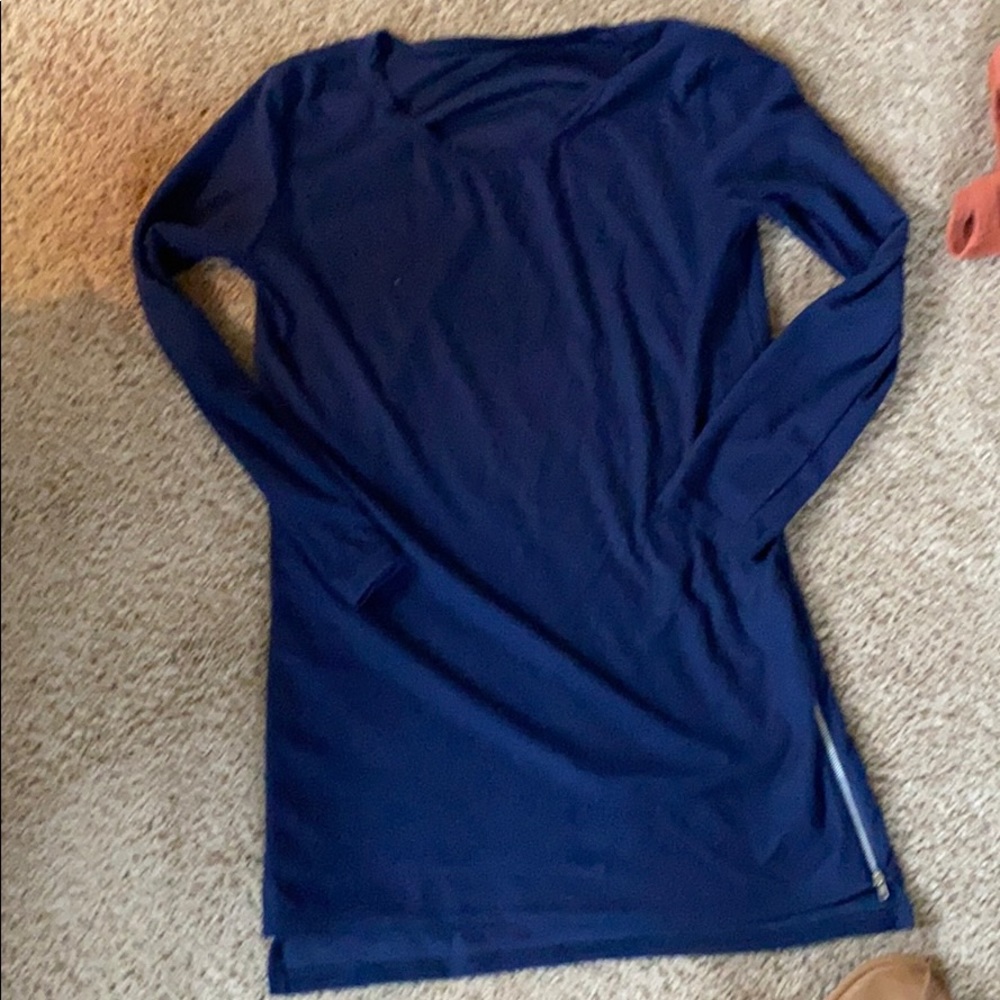 Dress with side zippers